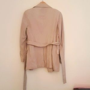 Theory tan belt blazer